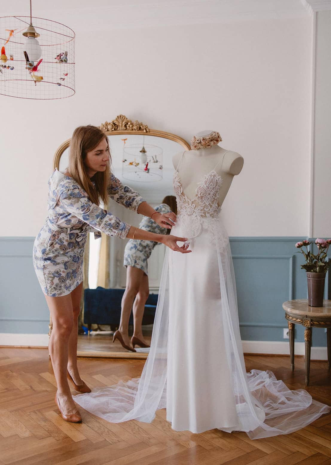 Confection robe de mariée sur mesure