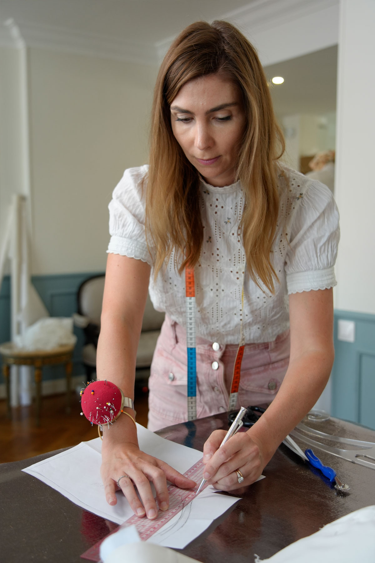 Détail atelier de couture